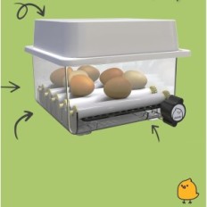 Gebruikte incubator 12 eieren Okköbi Obi-12 Automatische rotatie- en vochtregeling
