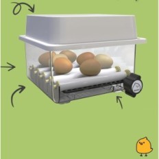 Gebruikte incubator 12 eieren Okköbi Obi-12 Automatische rotatie- en vochtregeling