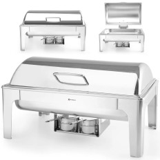 Réchaud pour plats à bougie en acier poli GN 1/1