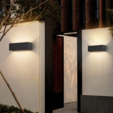 Použité 30W Stěnová lampa s KLIGHTEN A310 / 3-3000K pohybem pohybu 2 IP65 antracit