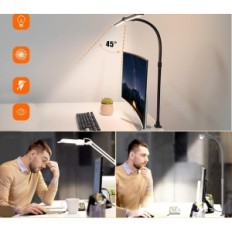 Töölaualamp kahe LotBautry Heads 24W 80cm 5 klambrirežiimid