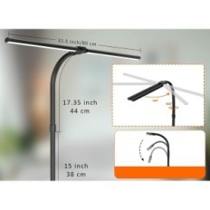 Töölaualamp kahe LotBautry Heads 24W 80cm 5 klambrirežiimid