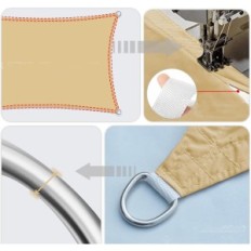 Használt Nap vitorla 4x6m vízálló HENG FENG 95% UV homok