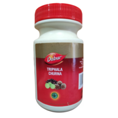 Triphala Churna Dabur jauhe 120 g ja pitkän aikavälin vaikutus kehoon