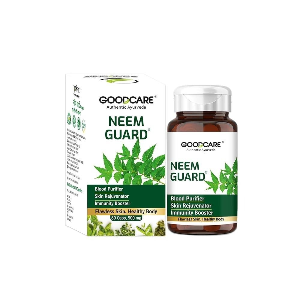 Supplement Neem Guard Baidyanath 60 Kapsler Rensning af blod og organisme