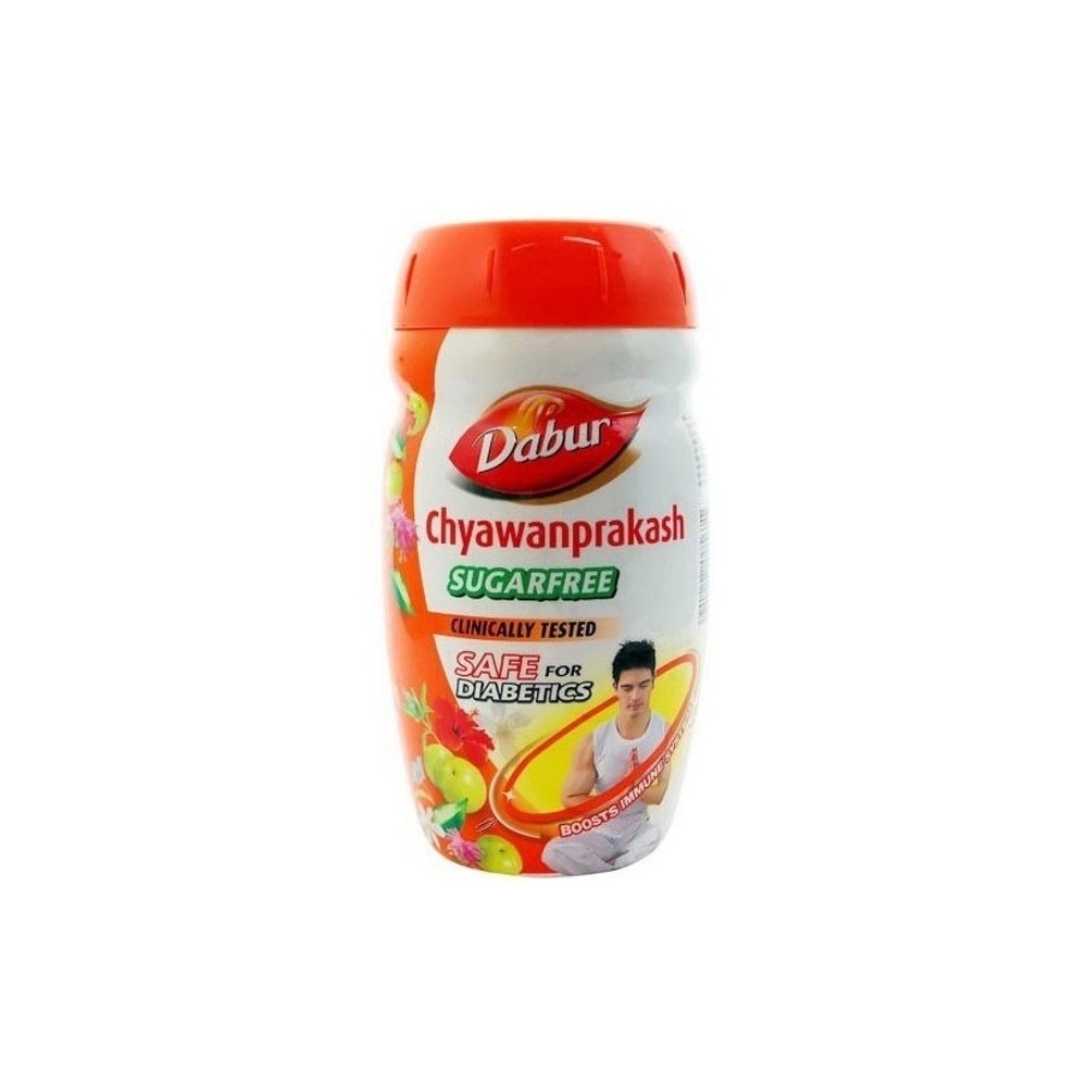 Chyanprash sem açúcar Dababu 500 g Ayurvedic Jam Fortalecimento Resistência