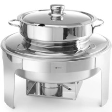 Pasta värmare ljus för soppa. Polerat stål 10L