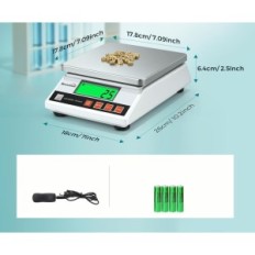 Peso industrial Bonvoisin 6000 g Precisión 0.1g Exposición