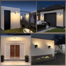 Externí LED KINGWEN 40 W 3000 K IP65 černá otočená 360 ° skládání