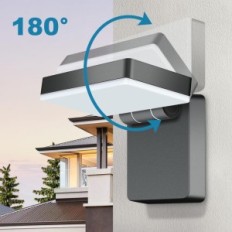 Extern LED Kingwen 40 W 3000 K IP65 Svart roterad 360 ° Folding