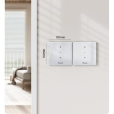 Usado WiFi 80x80 mm MaxCio WF-CS01 Alexa Google Controle