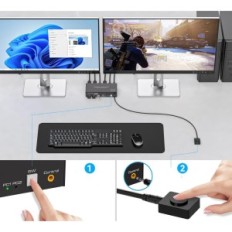 Begagnade / ofullständig switch KVM TJcXele DisplayPort 4K144Hz 2 PC