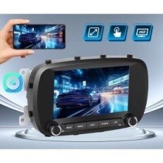 Beskadiget inala 2 + 64g bilradio med carplay til FIAT med kamera