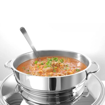 Paste heater Candles for soup. Polished steel 10L
