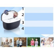 Exhibition Hearing Aid Digital WEIYII VHP-1633 for Seniors 4 Charging Case Modes