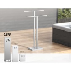 Izložba samostojeća ručnika vješalica Kes Bth231-2 Steel18 / 8
