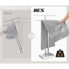 Exposition Teinture de serviette autoportante KES BTH231-2 Steel18 / 8 brossé