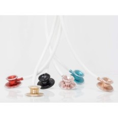 Medicinsk stetoskop ljus mdf akustisk mdf747xp17 dubbel huvud, burgundy