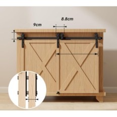 M00DJF Bonikluba Schiebetürschiff 152,5 cm doppeltes No-Fronten