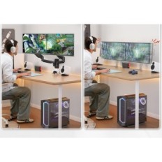 Wall holder for 2 monitors 17-32 "Huanuo HNWDS1 Gas spring, VESA