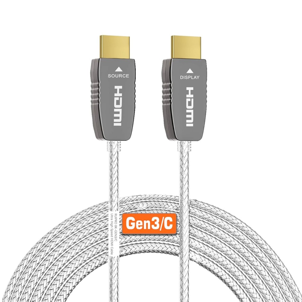 HDMI 2.1 8K 25FT kabel 7.6m Fiber Optic Ruipro 48Gbps Earc HDR Dolby