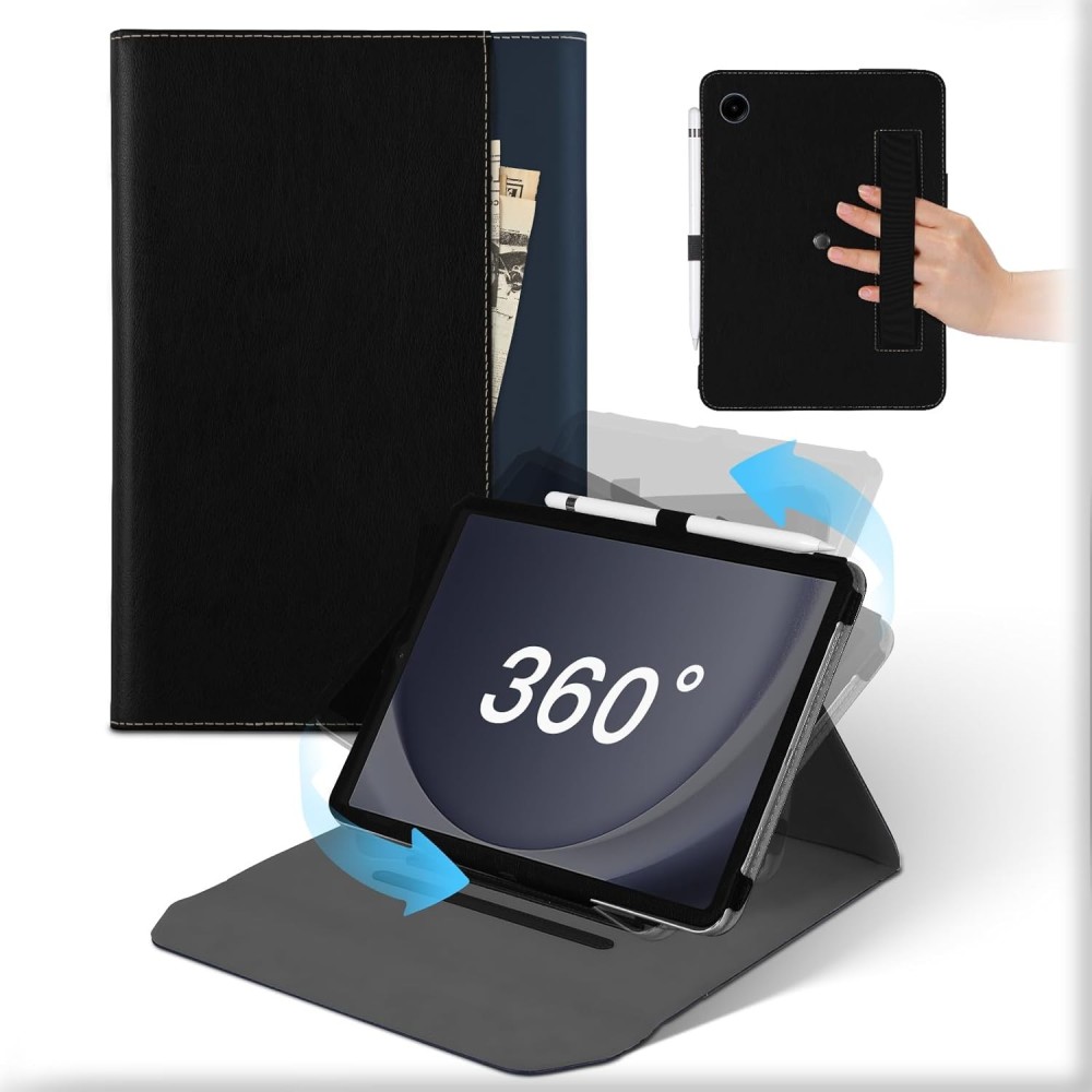 Galaxy Tab A9 8.7 "2023 munnen Munn 360 ° + Stylus, lomme