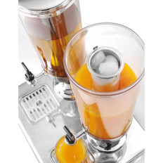 Dispenser Dispenser til drikkevaresaft Dobbeltkølet 2 x 3l