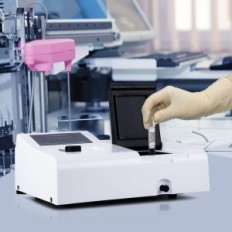 Laboratório digital 721 LCD 350-1020 nm espectrofotômetro, lâmpada de tungstênio 6 nm