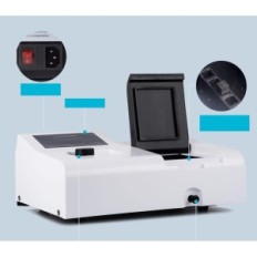 Digital Lab 721 LCD 350-1020 NM Spektrophotometer, Wolframlampe 6 nm