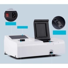 Digital Lab 721 LCD 350-1020 NM Spektrophotometer, Wolframlampe 6 nm