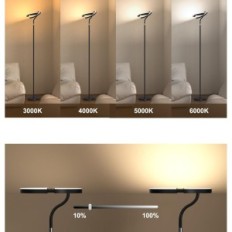 Lampada da terra a LED MF19195 20W 3000-6000K Pilot Touch 4 Colors