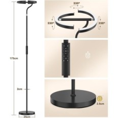 LED-stående lampe MF19195 20W 3000-6000K Pilot Touch 4 farger