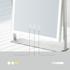 Nezzoe Nv20 LED 35 cm Kosmetisk spejl 3 360 ° USB stående tilstande