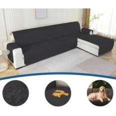 Tappeto su un divano ad angolo 255 cm Ystyle impermeabile nero 3 persone. Powystawowy