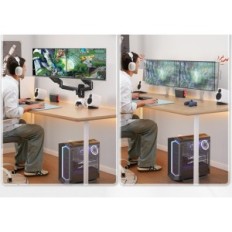 Nekompletný držiak steny Až 2 monitory 17-32 "Huanuo HNWDS1 plynová pružina, Vesa