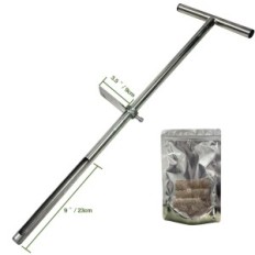 Použité Surmountway Pôdna sonda 91 cm Vyrobené z ocele T-Rukoväť Záhrada / Field / Tráv