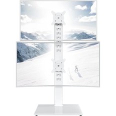 Naudojamas vertikalus stendas ant 2 monitorių 13-34 "HEMUD HT05W-002P iki 20 kg baltos