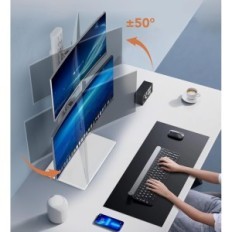 Verwendeter Vertikalständer auf 2 Monitoren 13-34 "Hämud HT05W-002P bis 20 kg Weiß