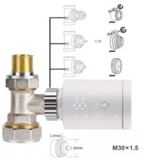 Zigbee Wengart Wengart Termostato WG368 TUYA Alexa / Google Programável