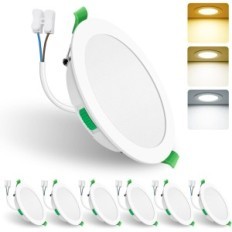 Stropne svjetiljke udubljeni Alusso 15W IP44 3000-6500K 6pcs