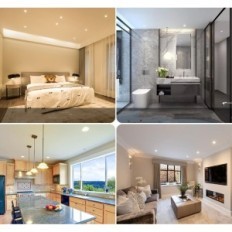 Lámparas de techo empotradas a Alusso 15W IP44 3000-6500K 6pcs