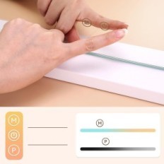 Mirador de maquillaje de Hollywood de Hollywood 58 × 48 cm con 15 modos LED 3 en la mesa y la pared