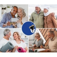 Kompakt ljudförstärkare för vänster öra Medca MZ-60 brusreducering svart