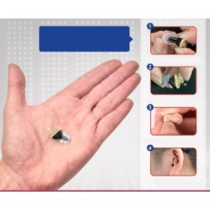 Compacte geluidsversterker voor linker oor Medca MZ-60 ruisonderdrukking zwart