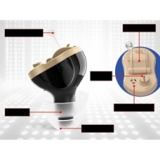 Amplificateur sonore compact pour l'oreille gauche MEDCA MZ-60 Réduction du bruit noir