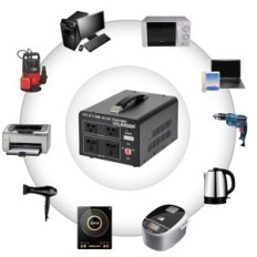 Skadet Yinleader EU F-3000 VAWA 110V / 220V Spenningstransformator på 110V og 220V USA Ringkern