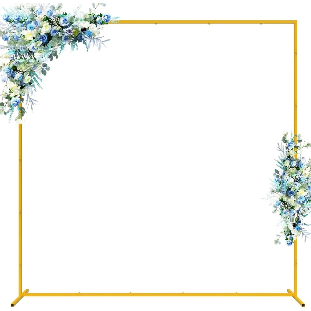 Rack of Bow su Golden Balloons 2x2m Wokceer per matrimonio e decorazione di sfondo