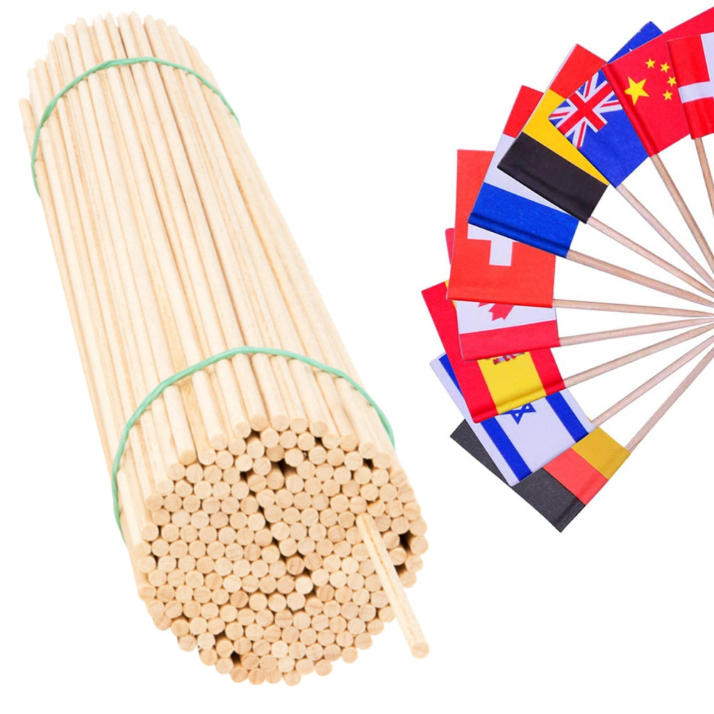 Pinner for flagg av buke wooden bunts 50cm / 5mm 100pcs Pinner for flagg av buke wooden bunts 50cm / 5mm 100pcs