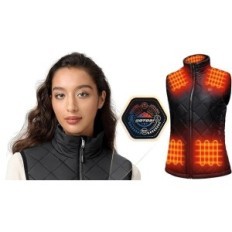 Kvinders Heating Vest Gotobi QL66 16000mAh 9 zoner 3 niveauer udendørs