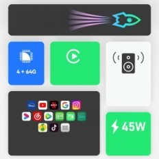 "Intelligent Back" jutiklinis ekranas 7 colių tesla modelis 3 Y LCD oro kondicionierius
